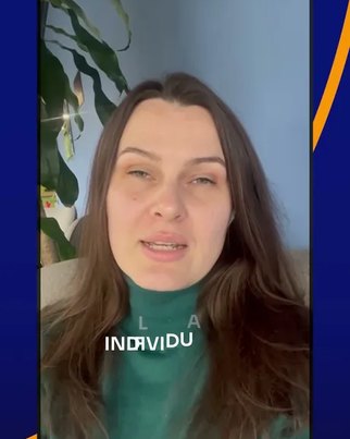 Julia speaking to camera