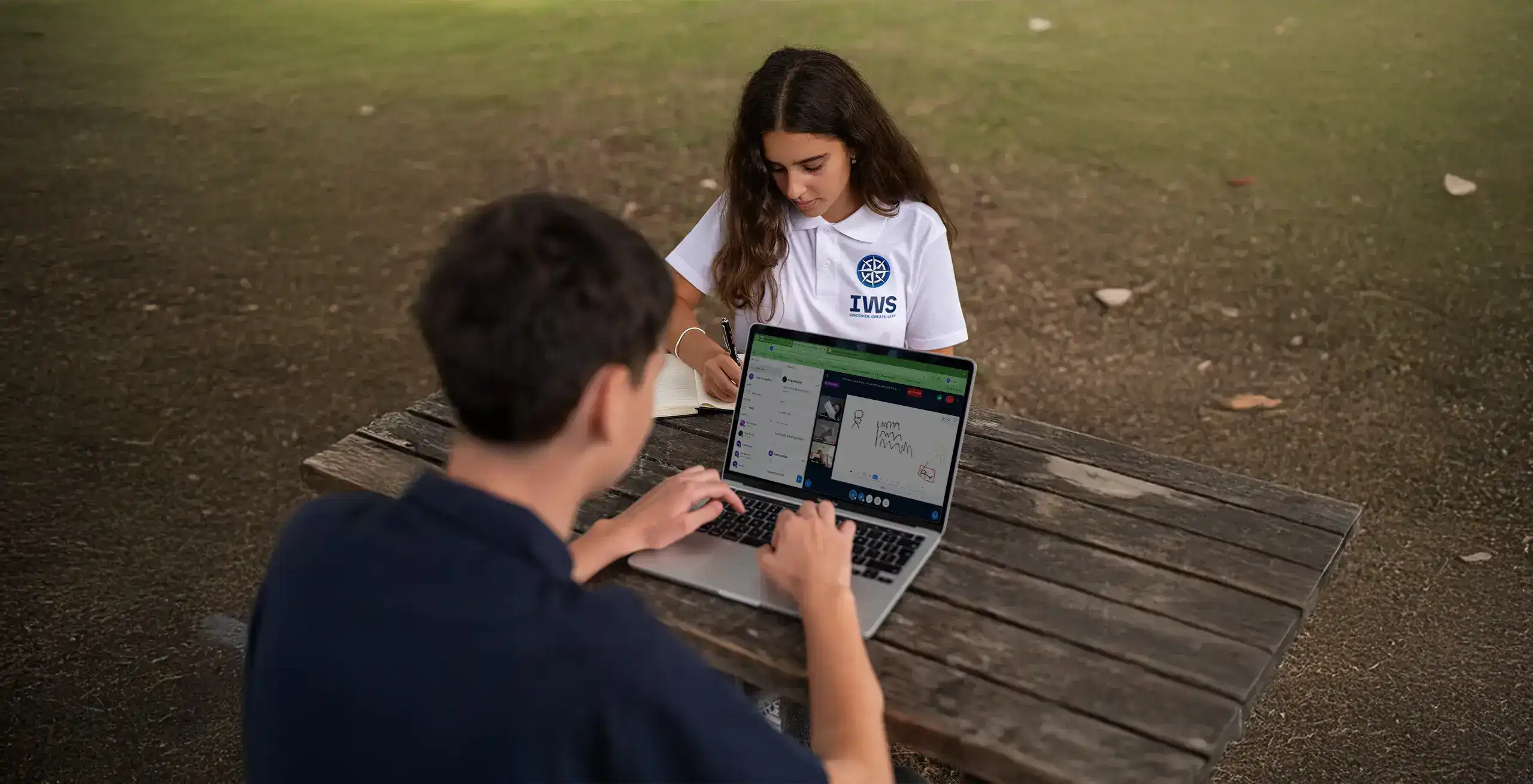 How learning works at IWS Online School, a live online lesson with a qualified teacher