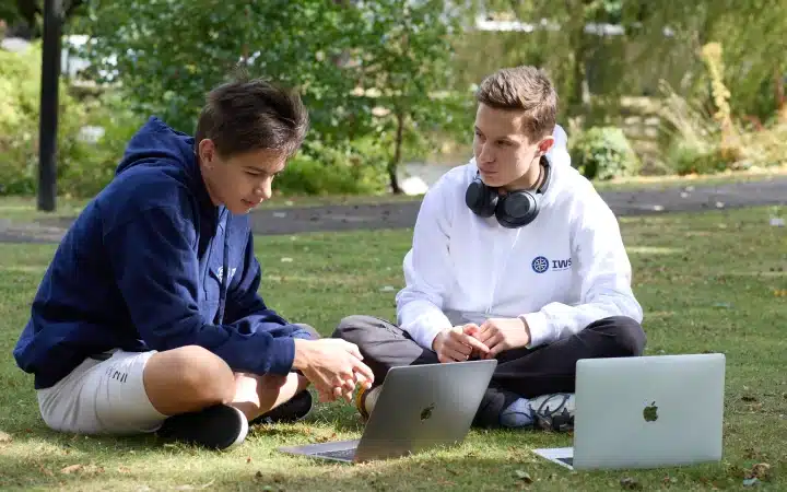 A secondary-age IWS student in a lesson